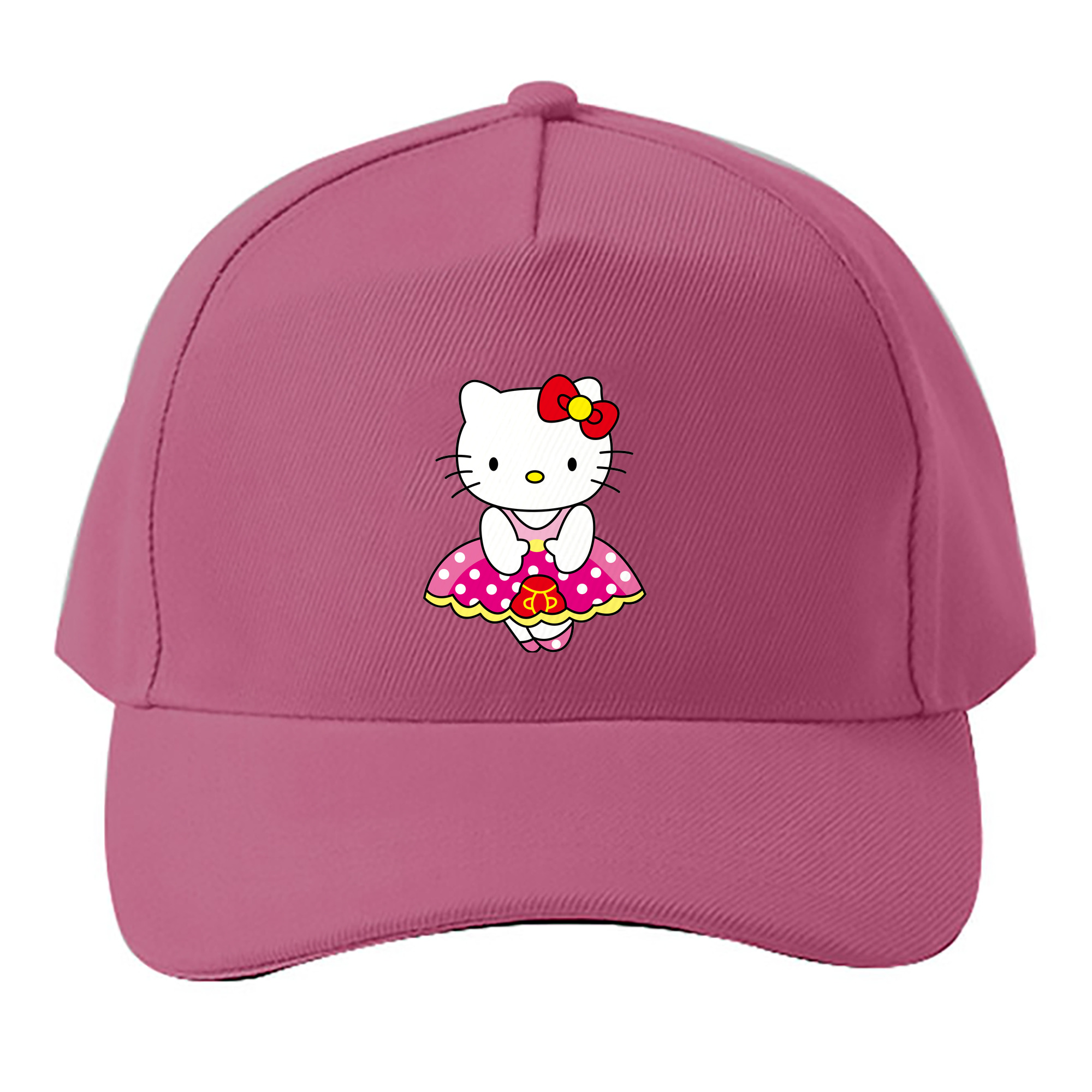 （画像用） Hello Kitty ハローキティ ベースボールキャップ 綿100％ 男女兼用 帽子 スポーツ